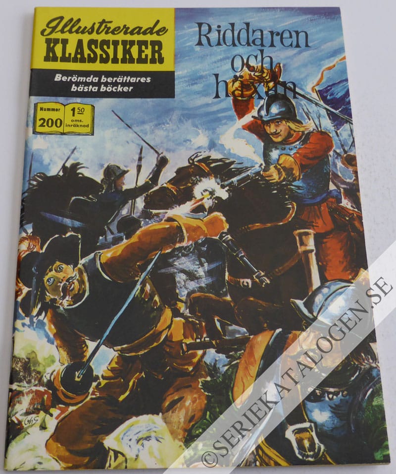 Framsida på Illustrerade Klassiker #200 - Riddaren och häxan (1969)