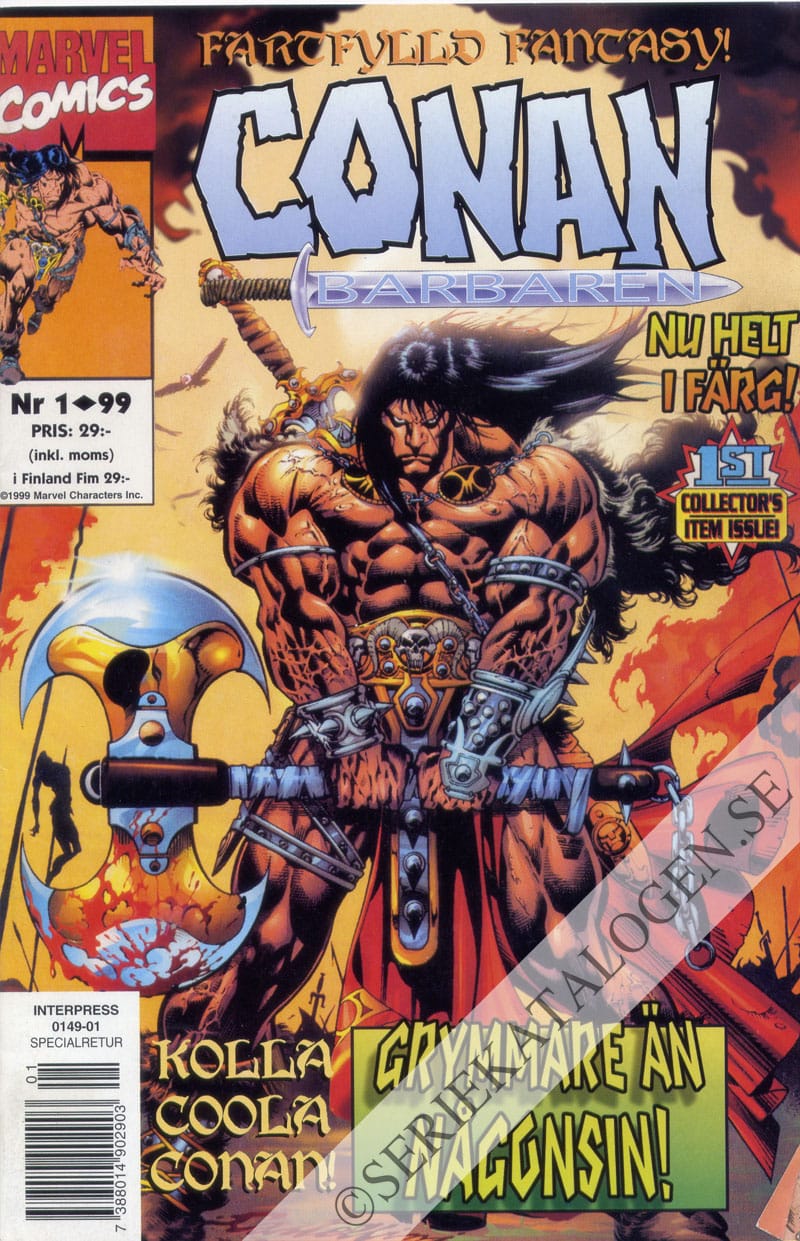 Framsida på Conan barbaren #1 (1999)