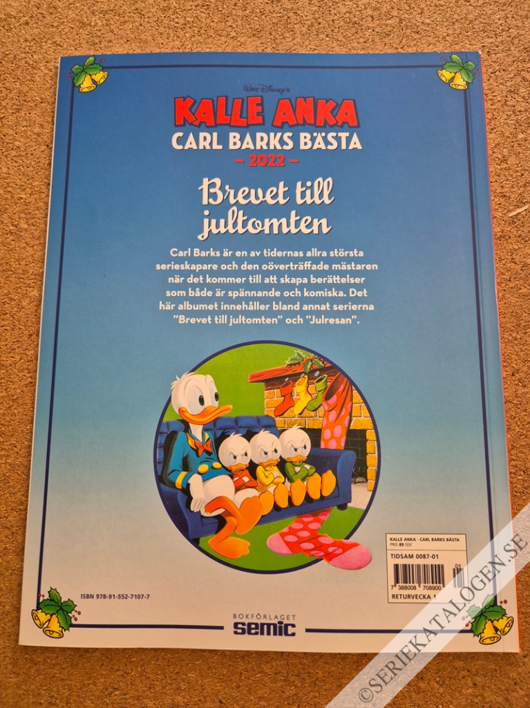 Baksida på Brevet till jultomten (2022)