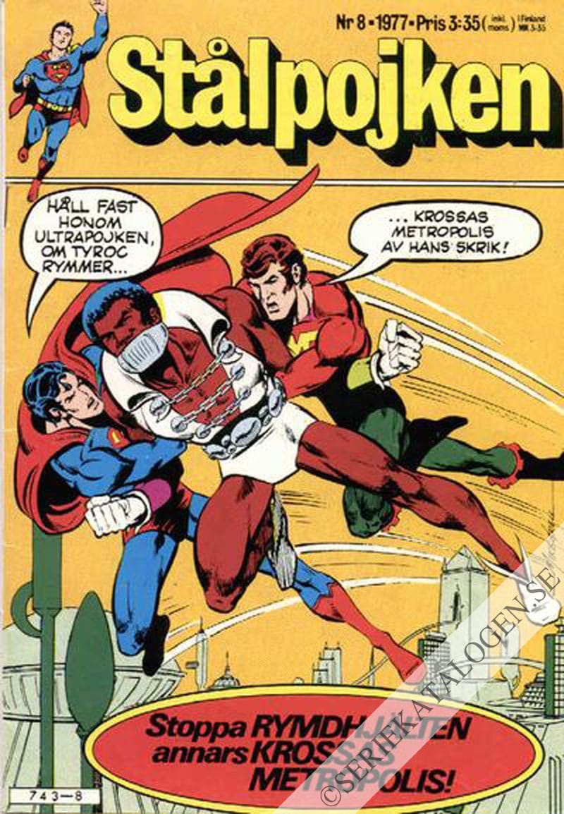 Framsida på Stålpojken #8 (1977)