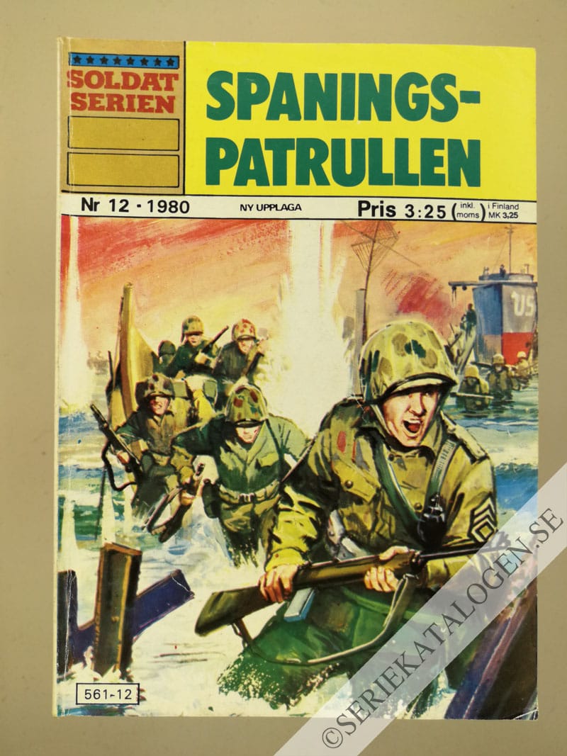 Framsida på Soldatserien #12 - Spaningspatrullen (1980)