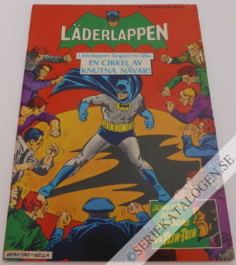Framsida på Läderlappen och Robin #11 (1966)