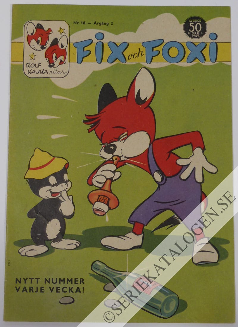 Framsida på Fix och Foxi #18 (1959)