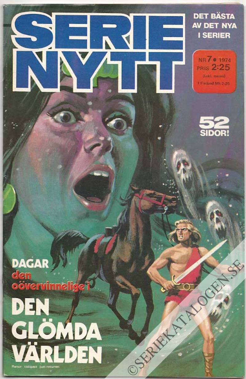 Framsida på Serie-Nytt #7 (1974)