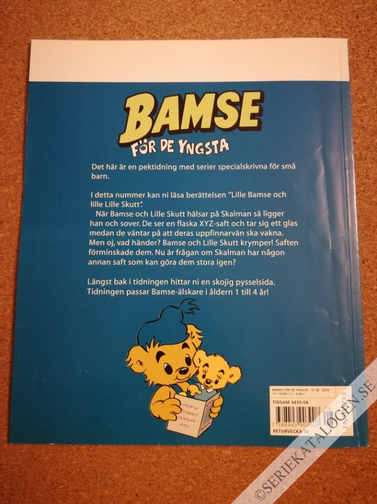Baksida på Lille Bamse och lille Lille Skutt (2019)