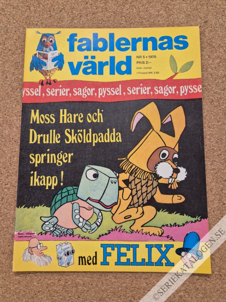 Framsida på Fablernas värld #5 (1970)