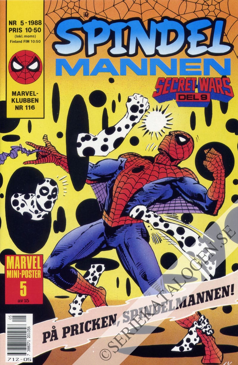 Framsida på Spindelmannen #5 (1988)