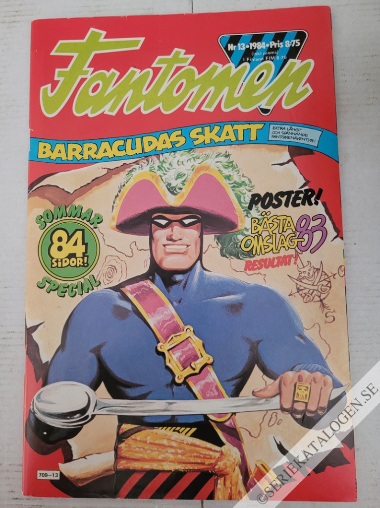 Framsida på Fantomen #13 (1984)