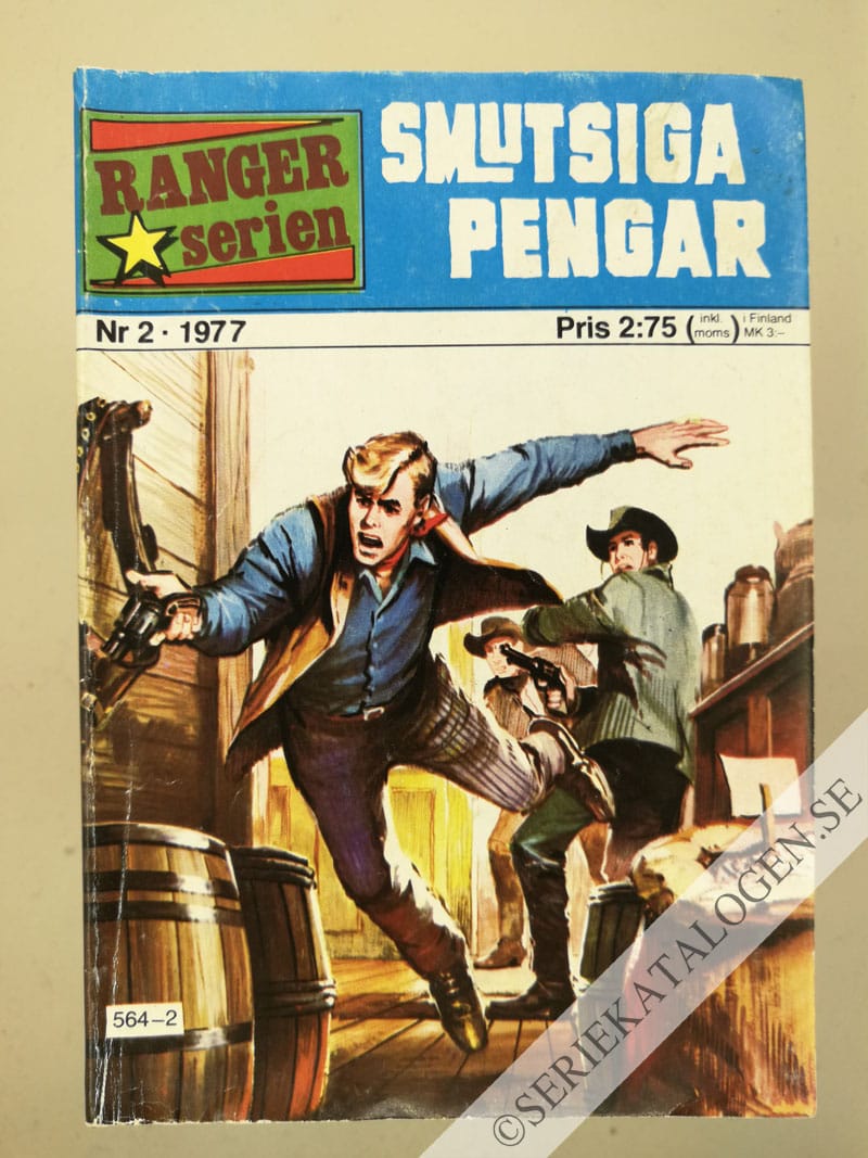 Framsida på Rangerserien Smutsiga pengar (1977)