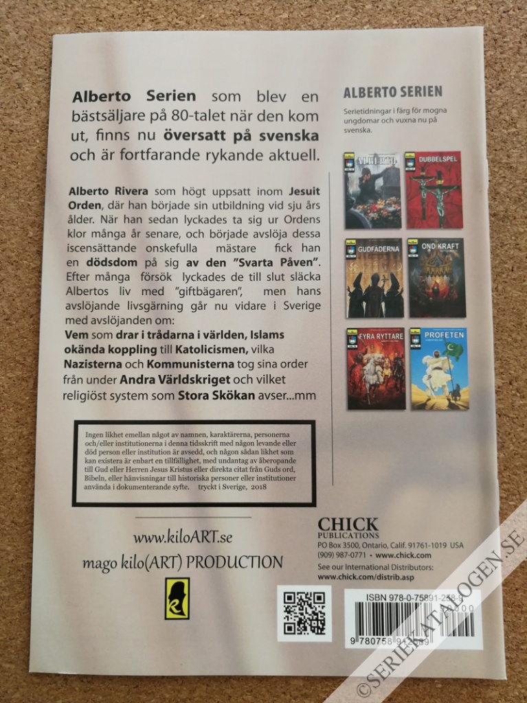 Baksida på Profeten - Alberto del sex (2018)