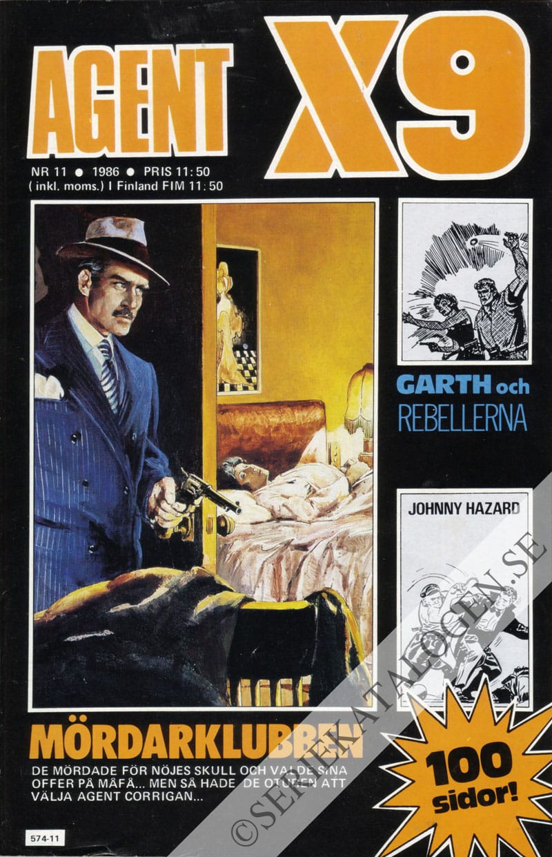 Framsida på Agent X9 #11 (1986)