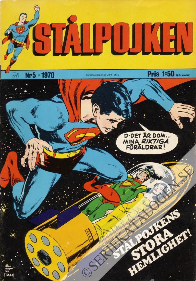 Framsida på Stålpojken #5 (1970)