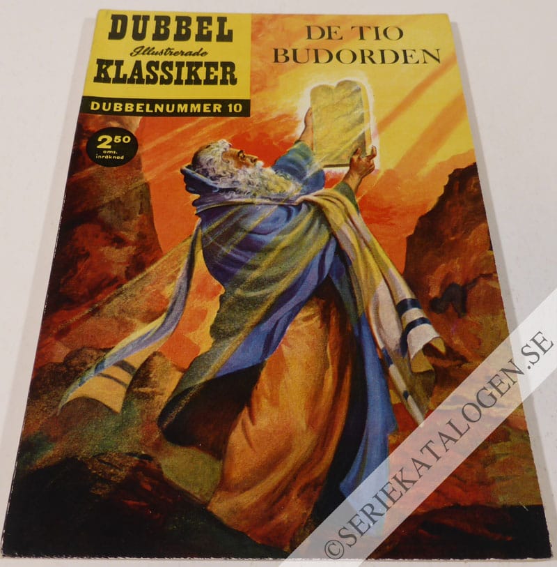 Framsida på Illustrerade Klassiker dubbelnummer De tio budorden (1964)