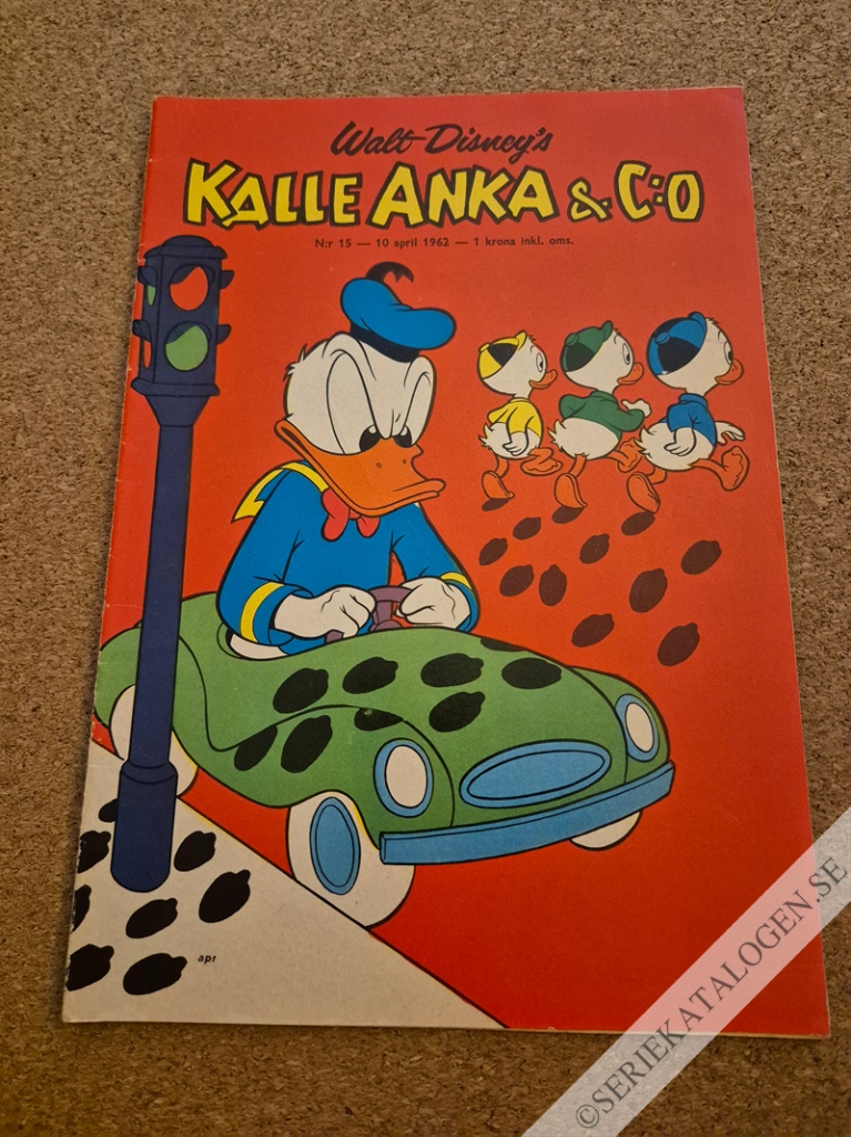 Framsida på Kalle Anka & C:o #15 (1962)