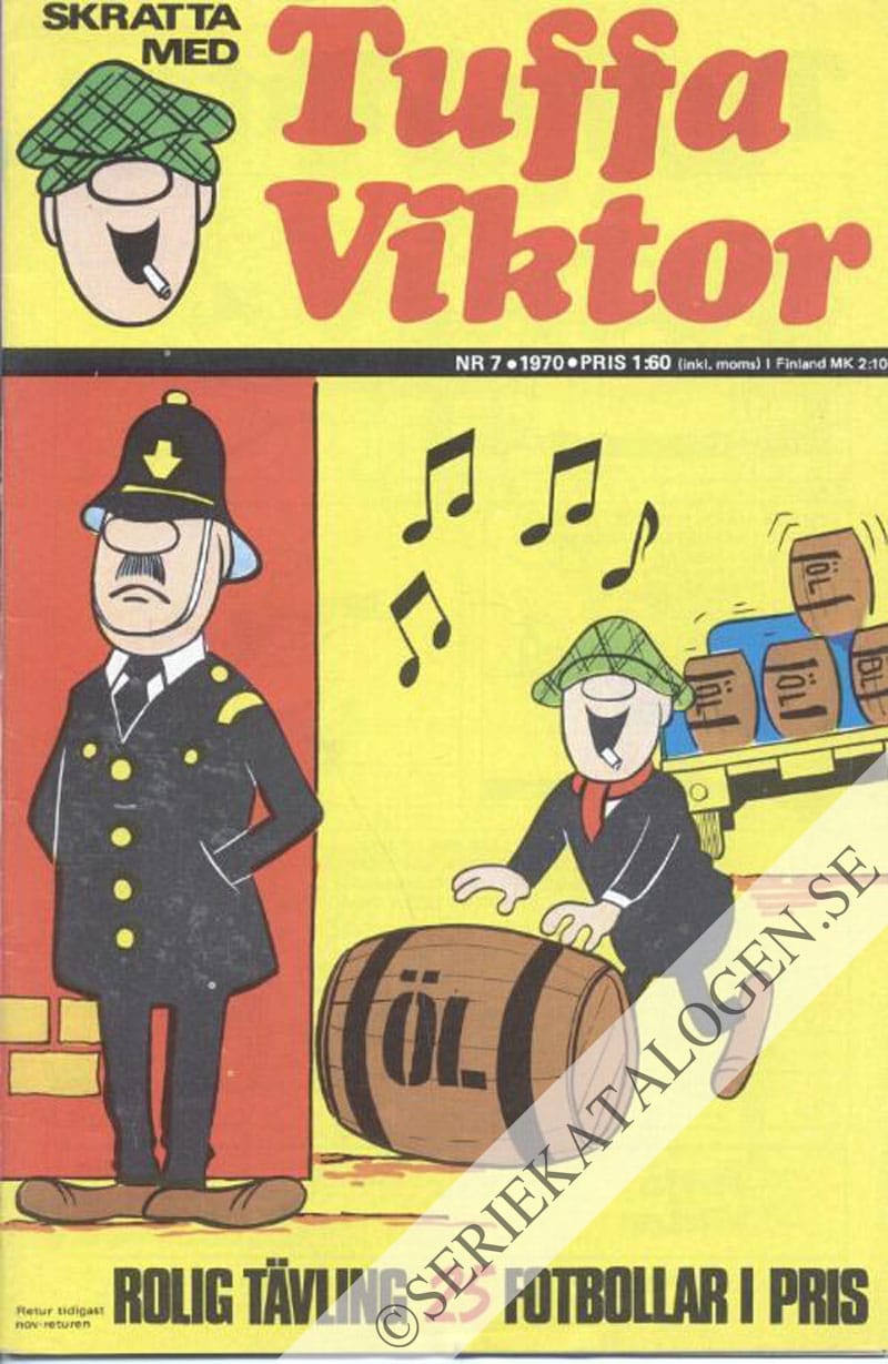 Framsida på Skratta med Tuffa Viktor #7 (1970)