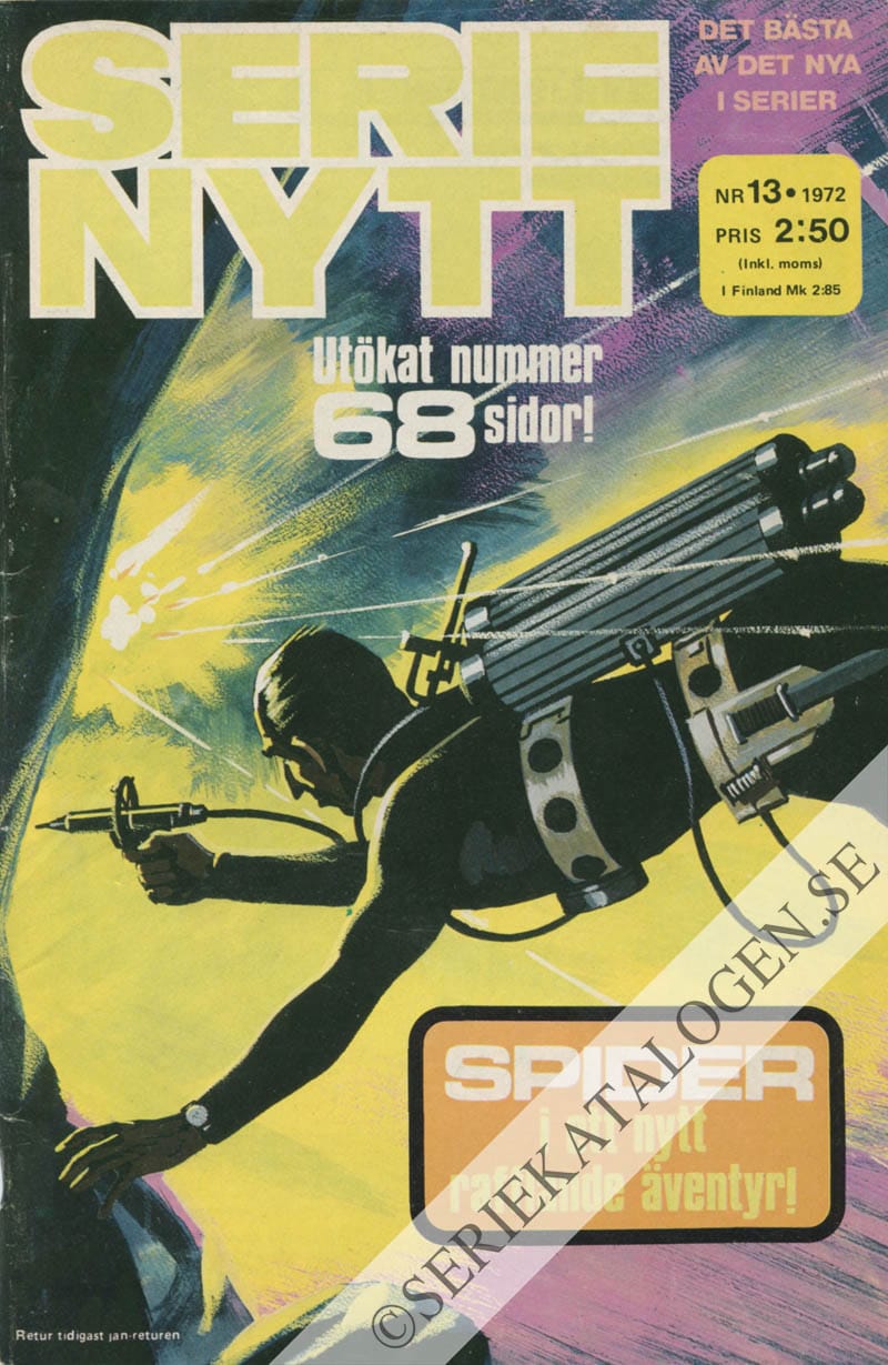 Framsida på Serie-Nytt #13 (1972)
