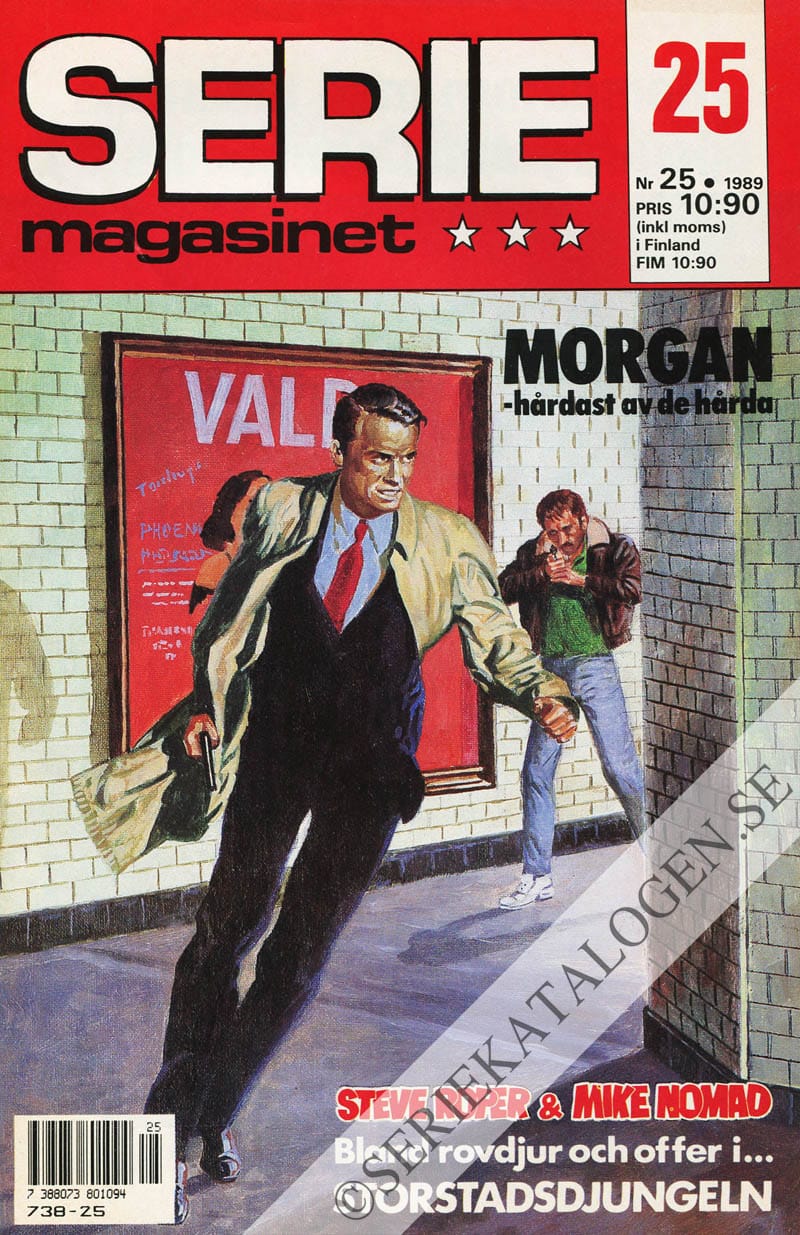 Framsida på Seriemagasinet #25 (1989)