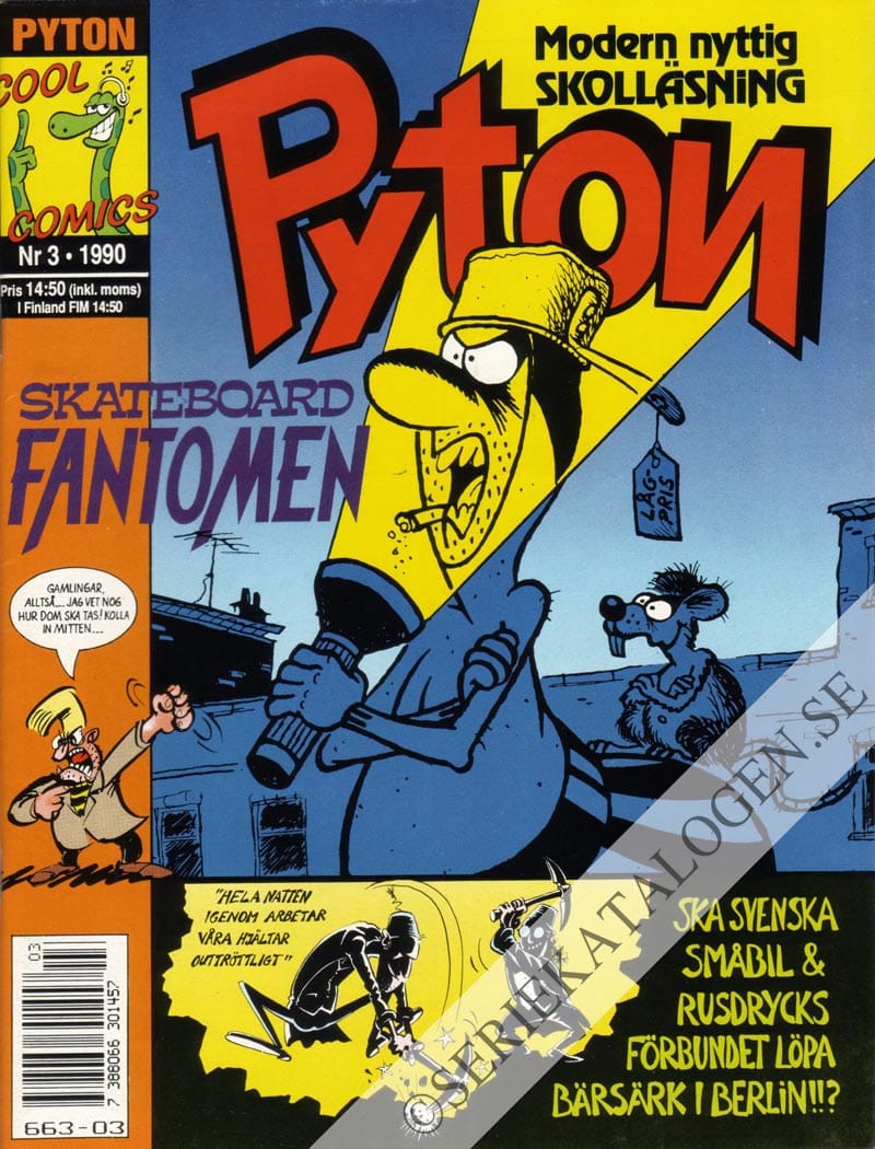 Framsida på Pyton #3 (1990)