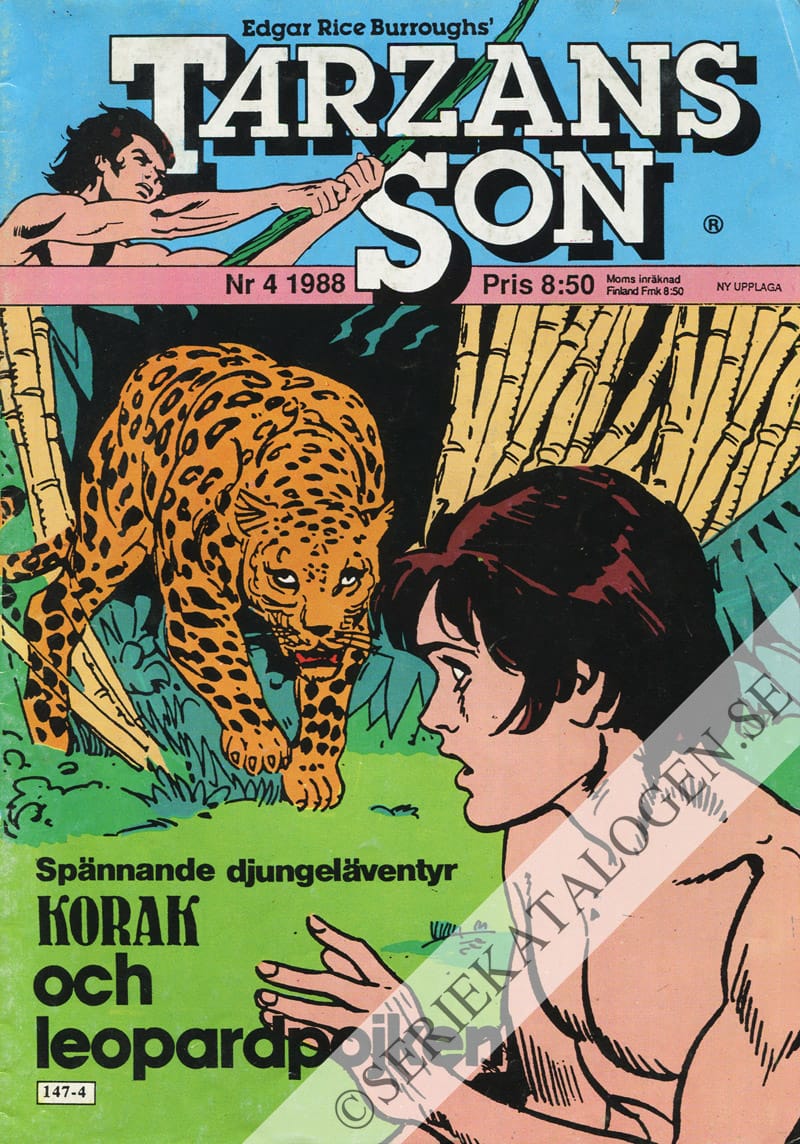 Framsida på Tarzans son #4 (1988)