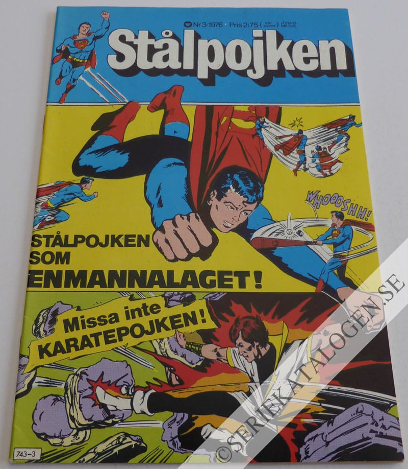 Framsida på Stålpojken #3 (1976)