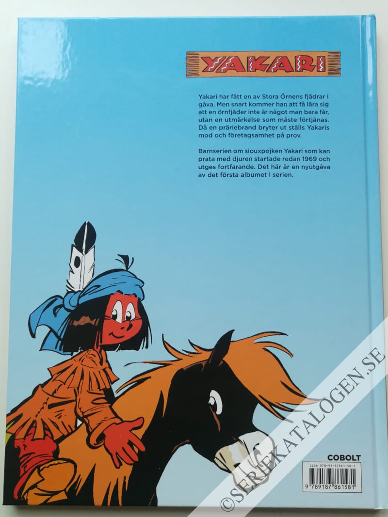 Baksida på Yakari och Stora Örnen (2017)