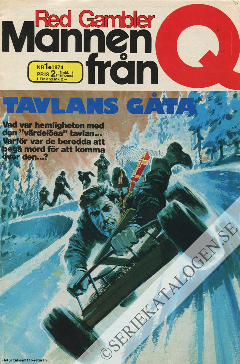Framsida på Red Gambler - Mannen från Q #1 (1974)