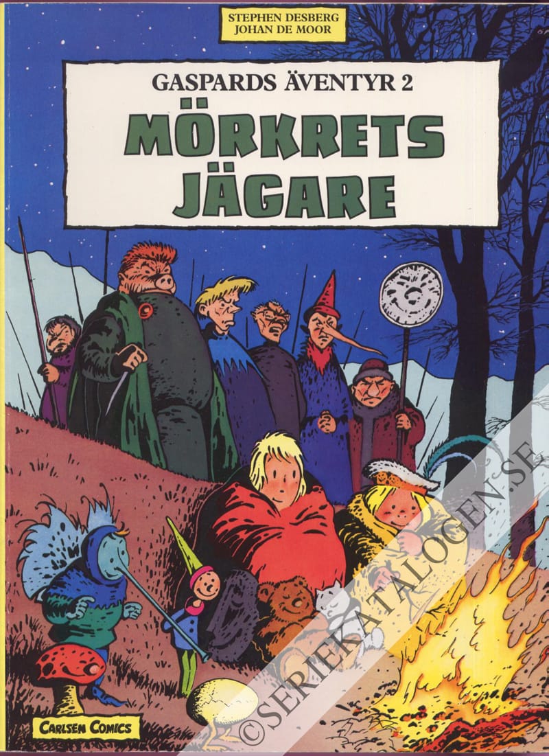 Framsida på Gaspards äventyr Mörkrets jägare (1989)