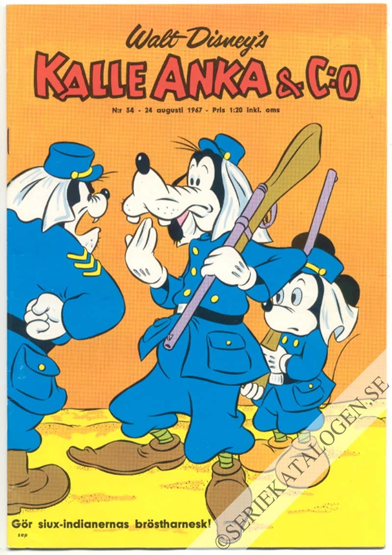 Framsida på Kalle Anka & C:o #34 (1967)