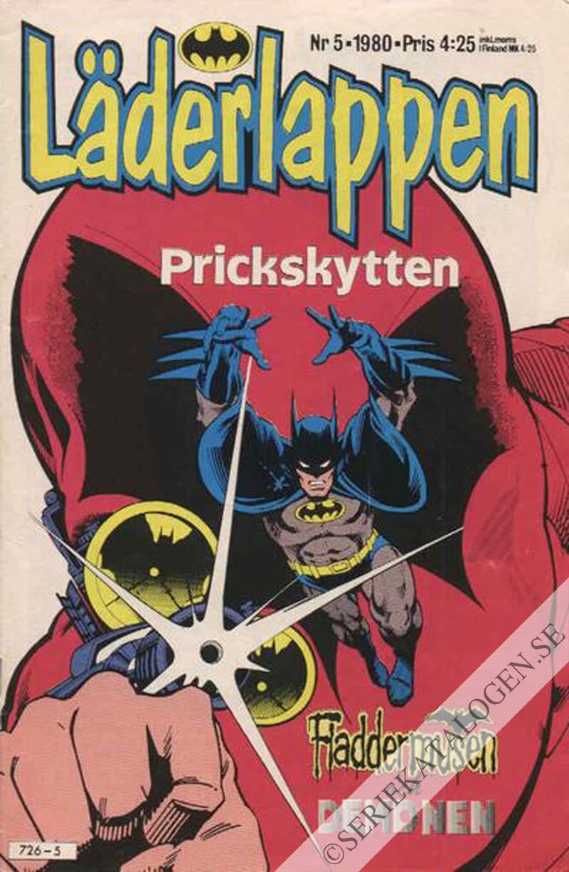 Framsida på Läderlappen och Robin #5 (1980)