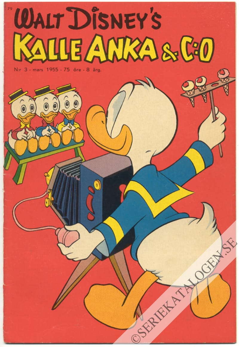 Framsida på Kalle Anka & C:o #3 (1955)