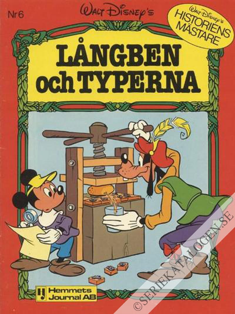 Framsida på Långben - historiens mästare Långben och typerna (1978)