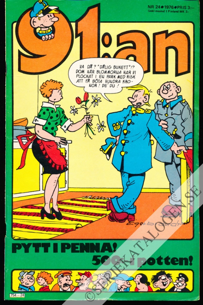 Framsida på 91:an #24 (1975)