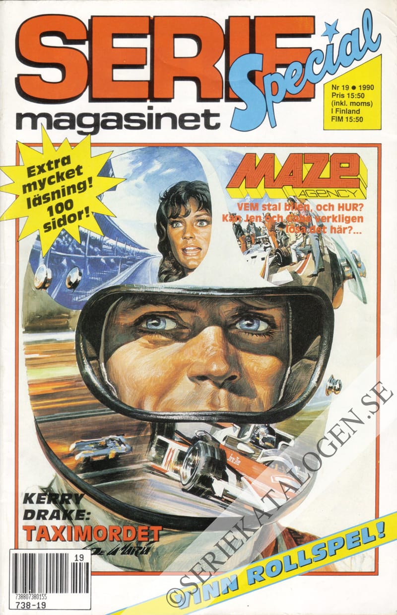 Framsida på Seriemagasinet #19 (1990)