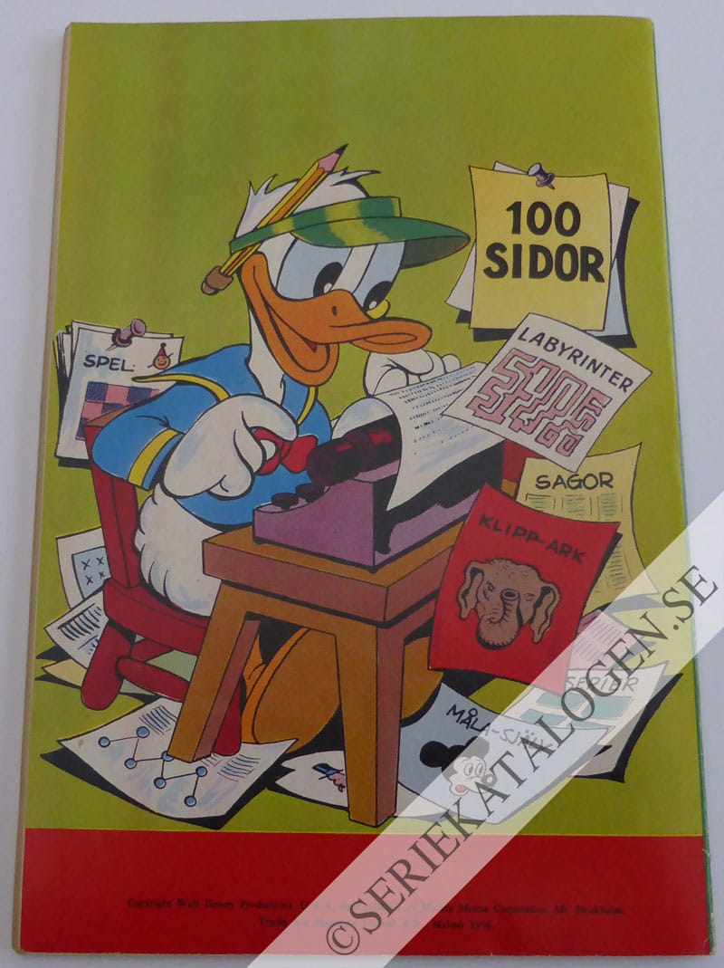 Baksida på Kalle Ankas lekstuga (1958)