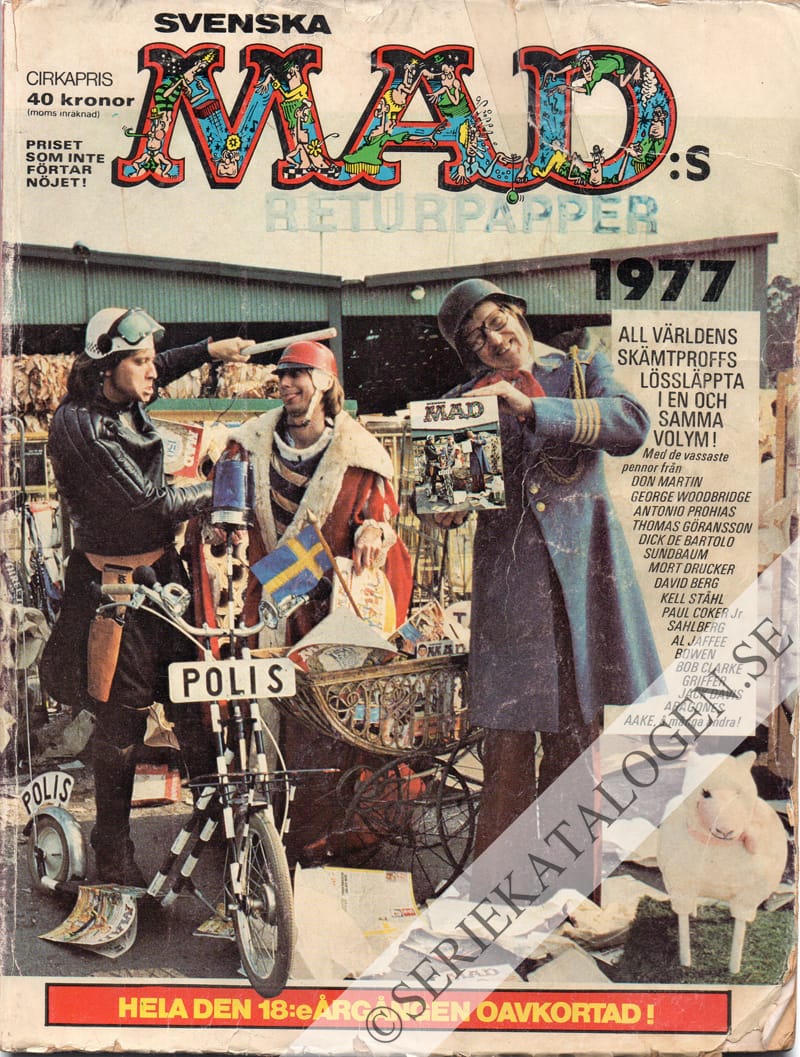 Framsida på Svenska MAD inbundna årgångar #1977 (1978)