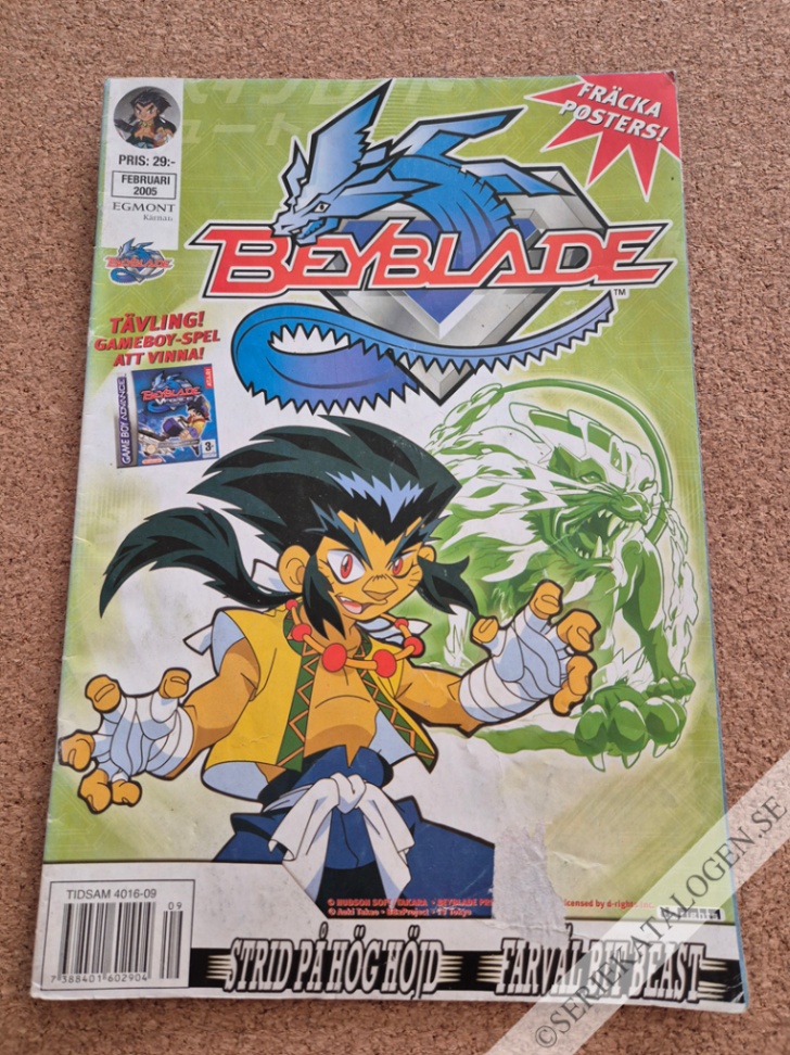 Framsida på Beyblade Februarinull (2005)