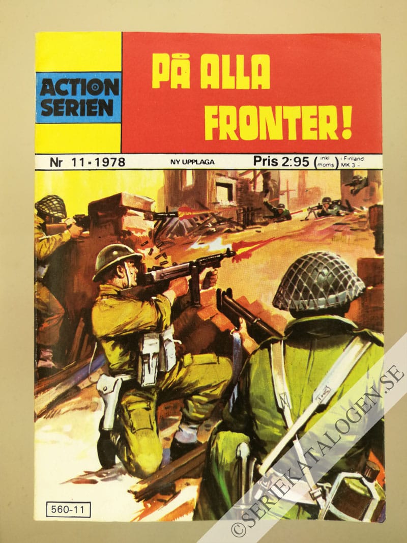 Framsida på Actionserien På alla fronter! (1978)