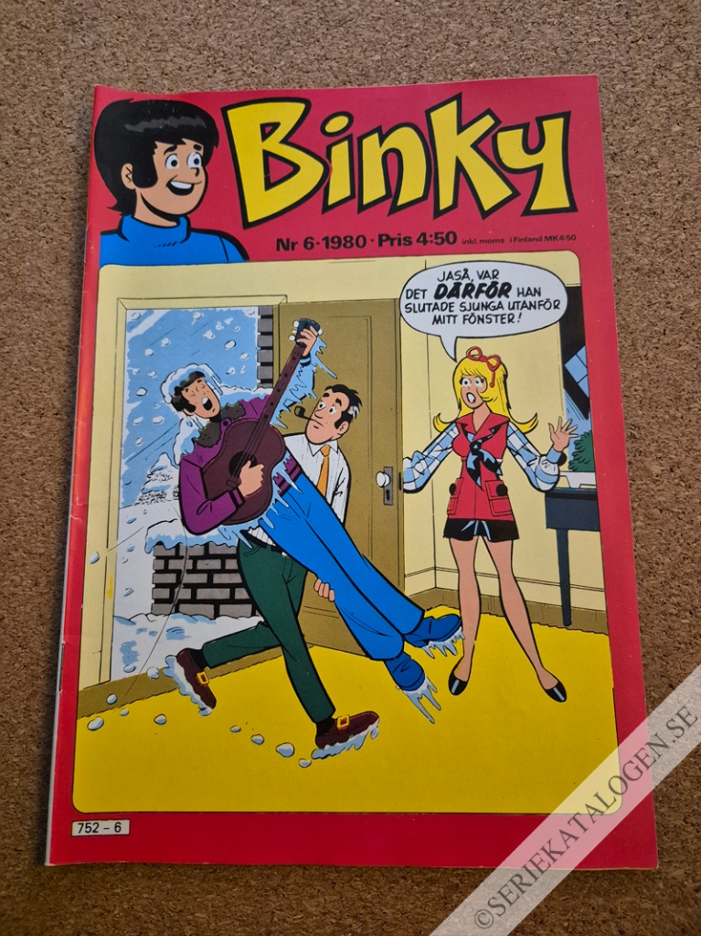 Framsida på Binky #6 (1980)