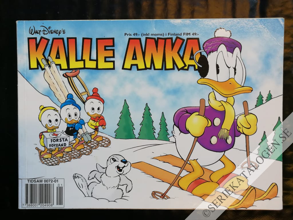 Framsida på Kalle Ankas julbok (1999)