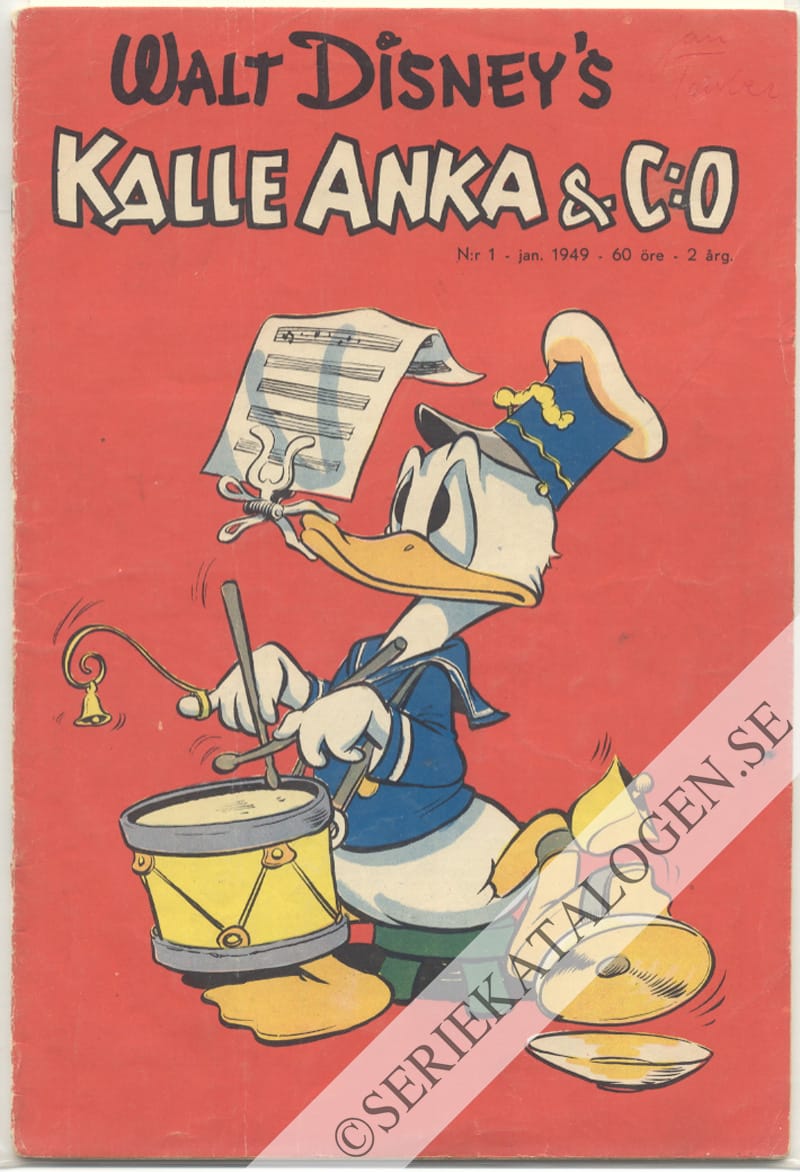 Framsida på Kalle Anka & C:o #1 (1949)