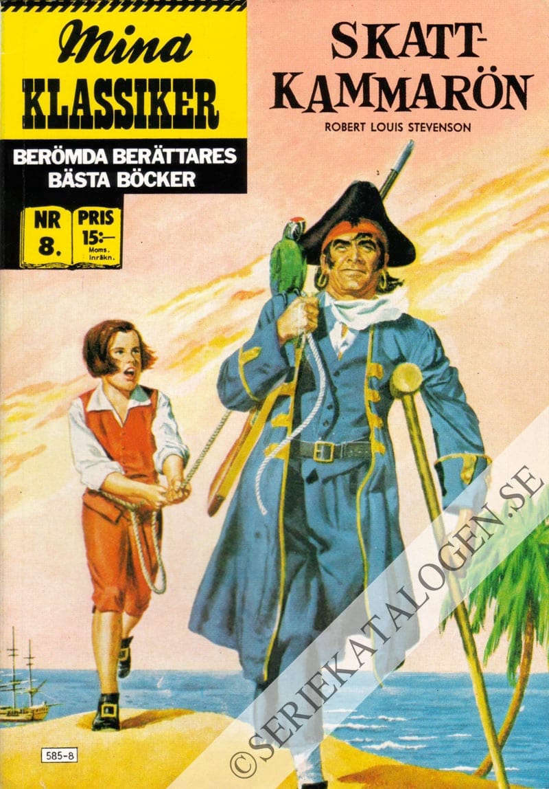 Framsida på Mina klassiker Skattkammarön (1987)