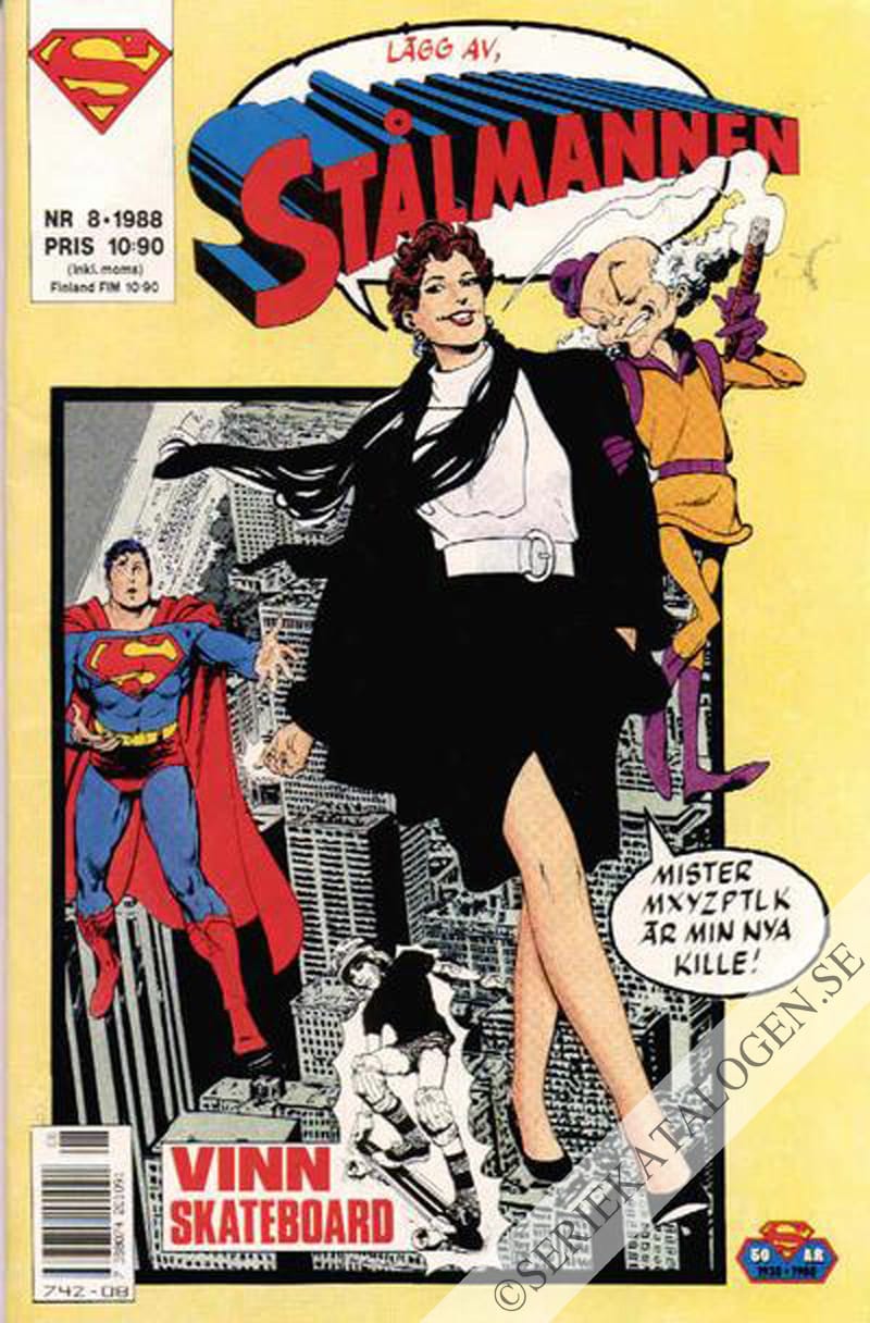 Framsida på Stålmannen #8 (1988)