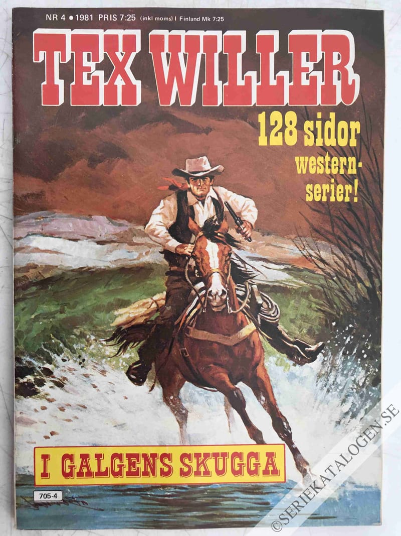 Framsida på Tex Willer #4 (1981)