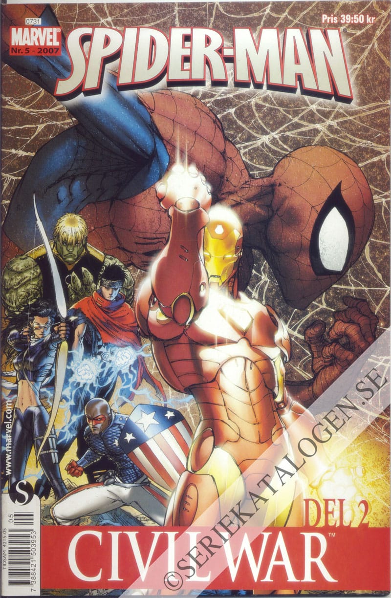 Framsida på Spider-Man #5 (2007)