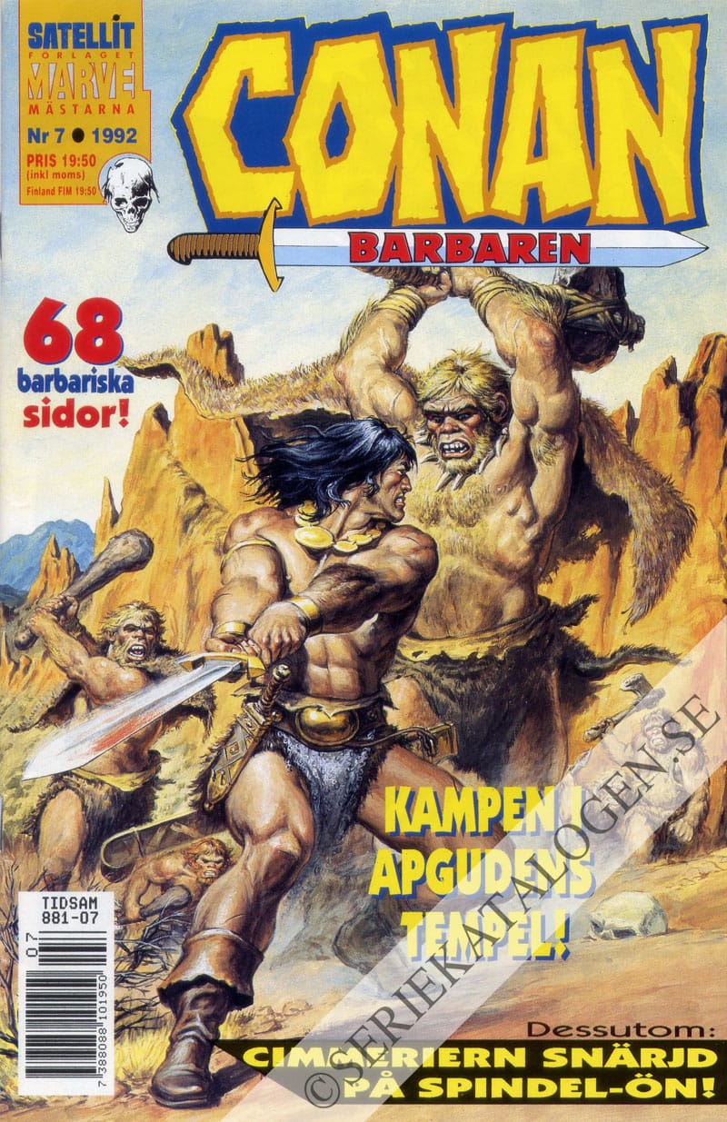 Framsida på Conan barbaren #7 (1992)