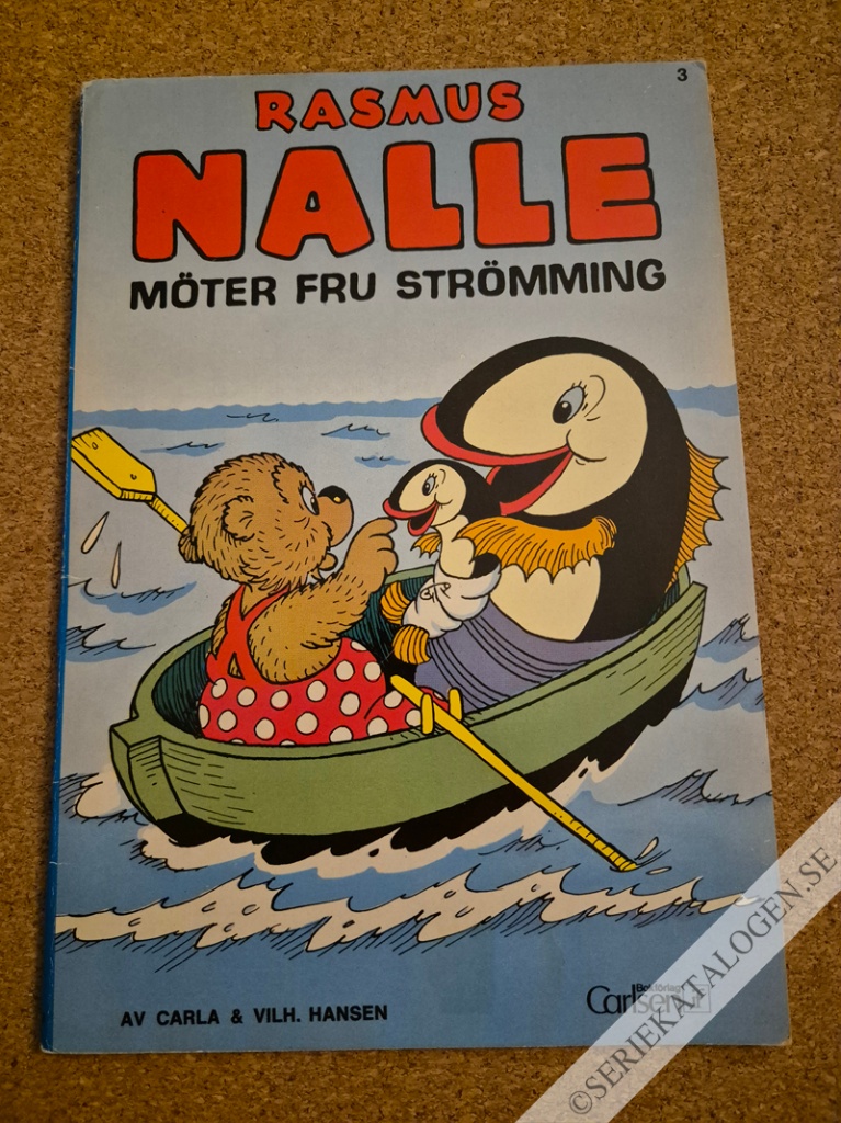 Framsida på Rasmus Nalle möter fru Strömming (1989)