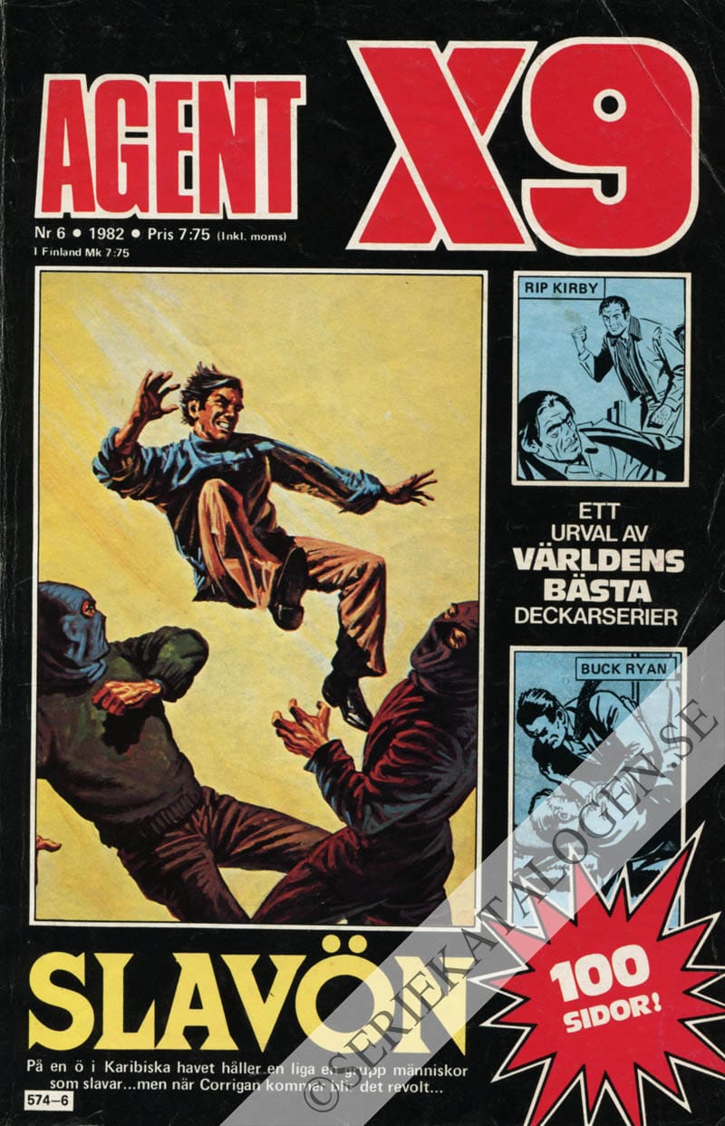 Framsida på Agent X9 #6 (1982)