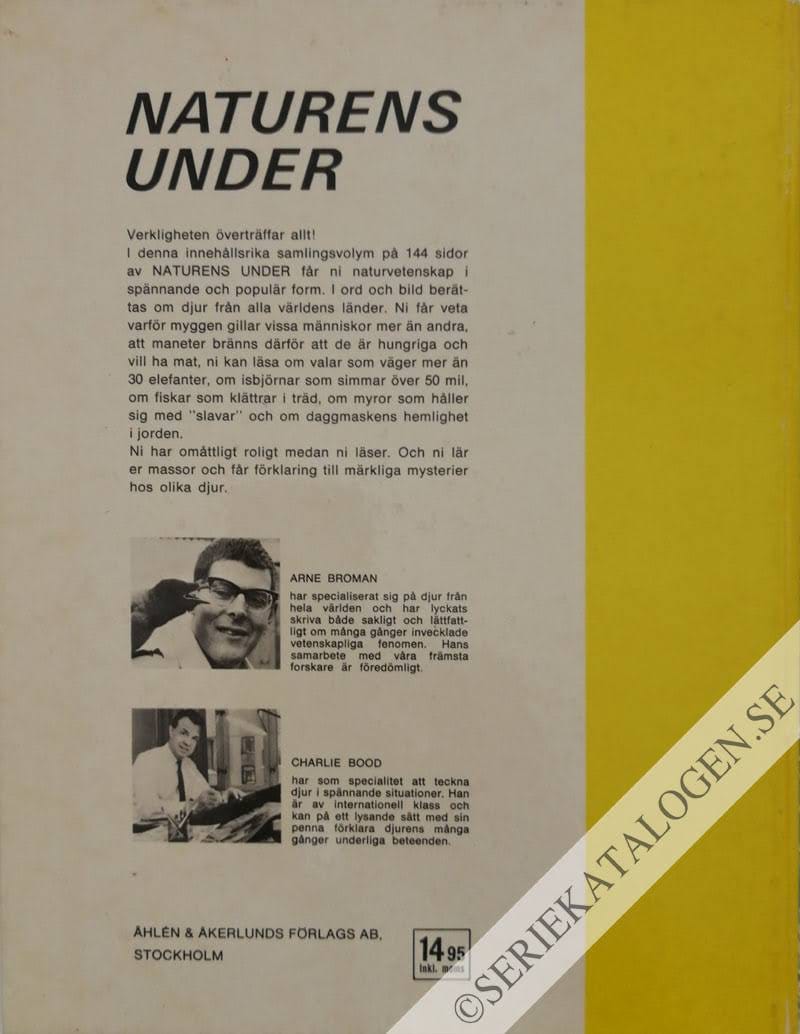 Baksida på Djurens fantastiska värld (1969)