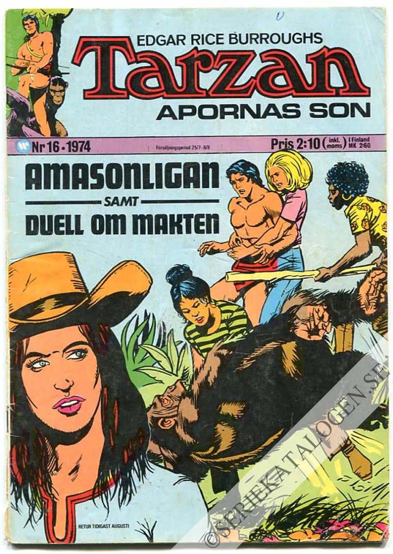 Framsida på Tarzan #16 (1974)