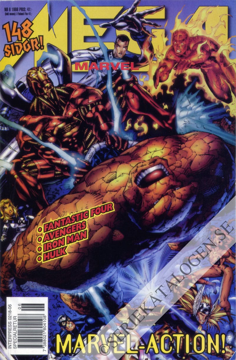 Framsida på Mega Marvel Iron Man (Avengers) (1998)